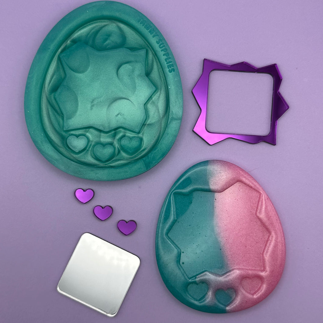 Tamagotchi Heart Mirror Pieces